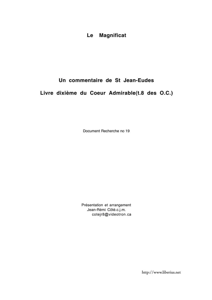 Copertina: Le Magnificat (Anthologie)