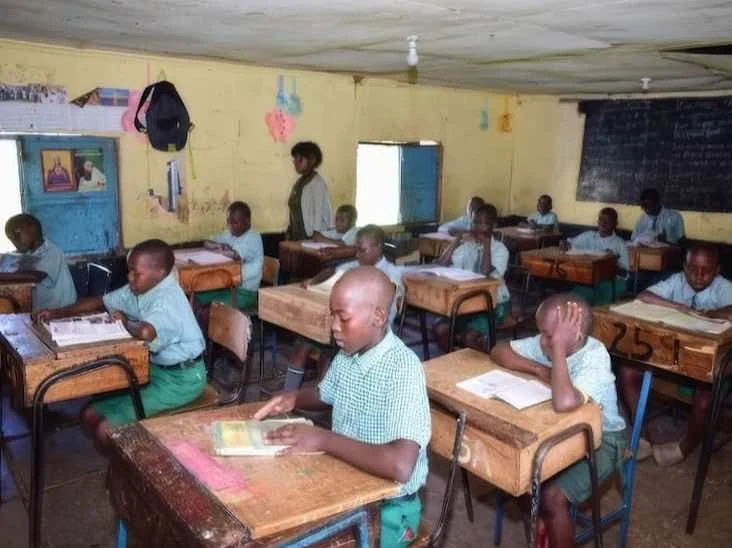 Studenti in un’aula del Boys Town Africa