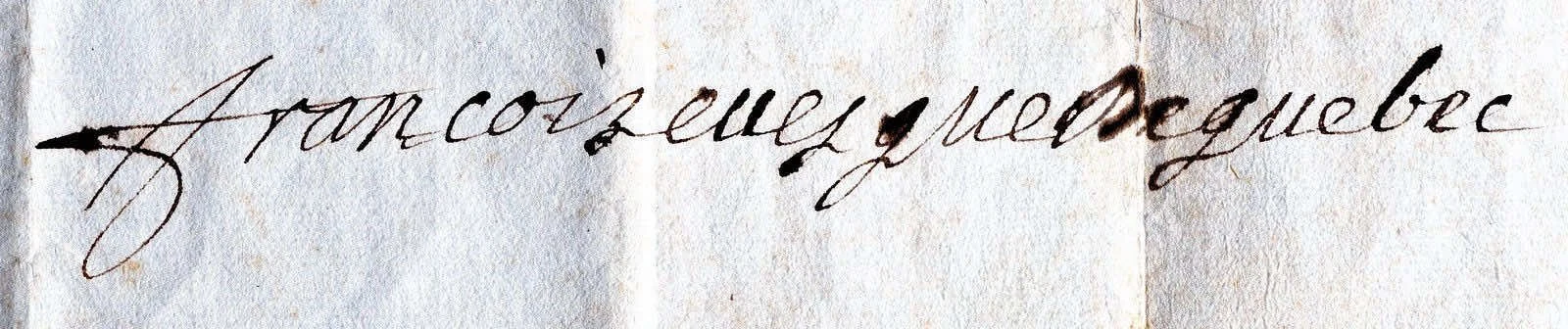 Firma di san Francesco di Laval
