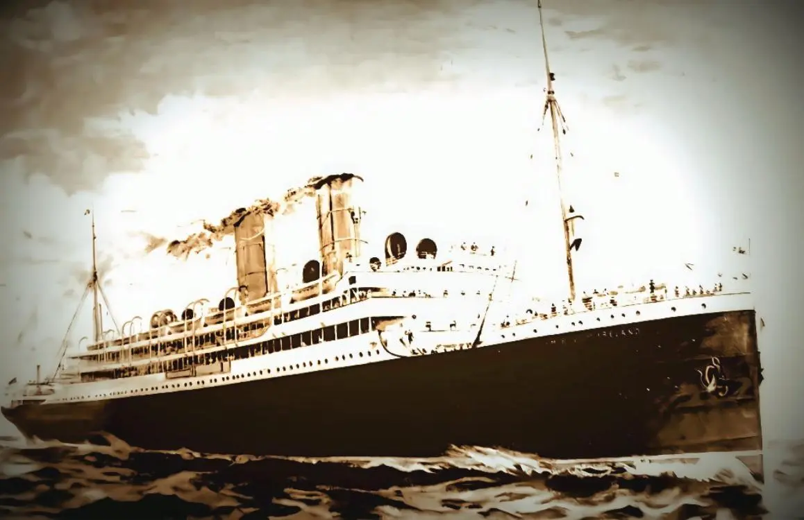 Il transatlantico Empress of Ireland durante la traversata di Jean Le Jollec verso il Canada