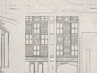 Plan préparatoire du décor de Sant’Amélie